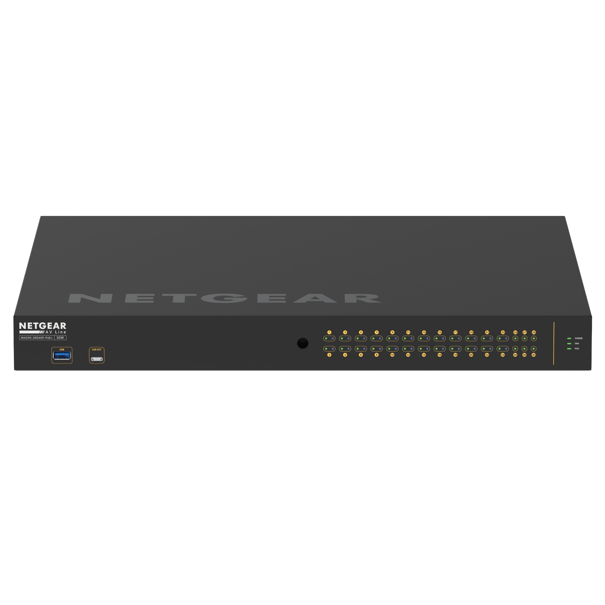 Netgear AV 24 Port POE+ Switch GSM4230PX (Expandable) - B2B - Blackwire