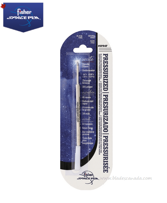 Fisher Space Pen Refill, Fine Ink Black, FPSPR4F [FPSPR4F] 9.99CDN
