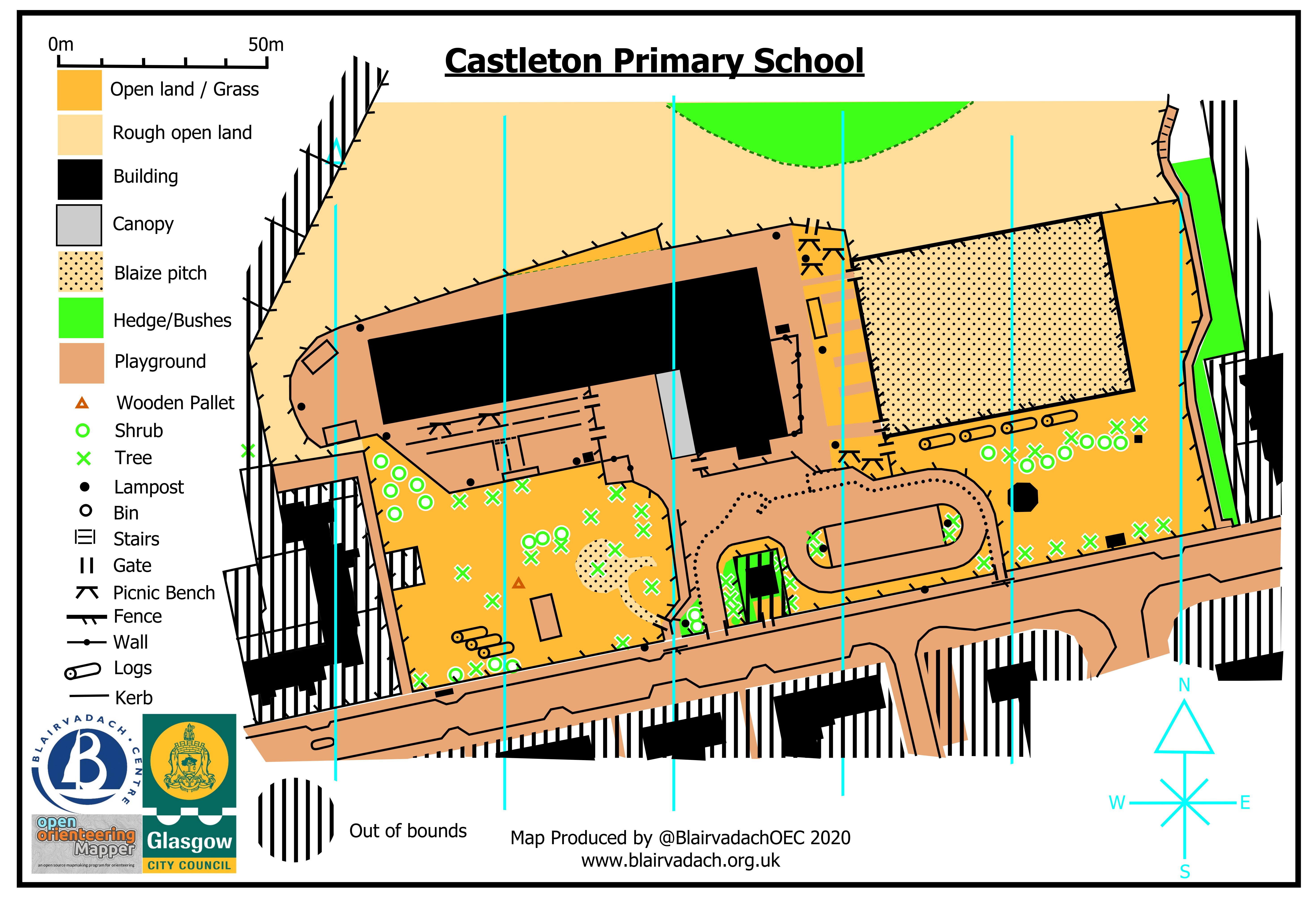 Castleton Campus Map Woodruff School Orienteering Maps