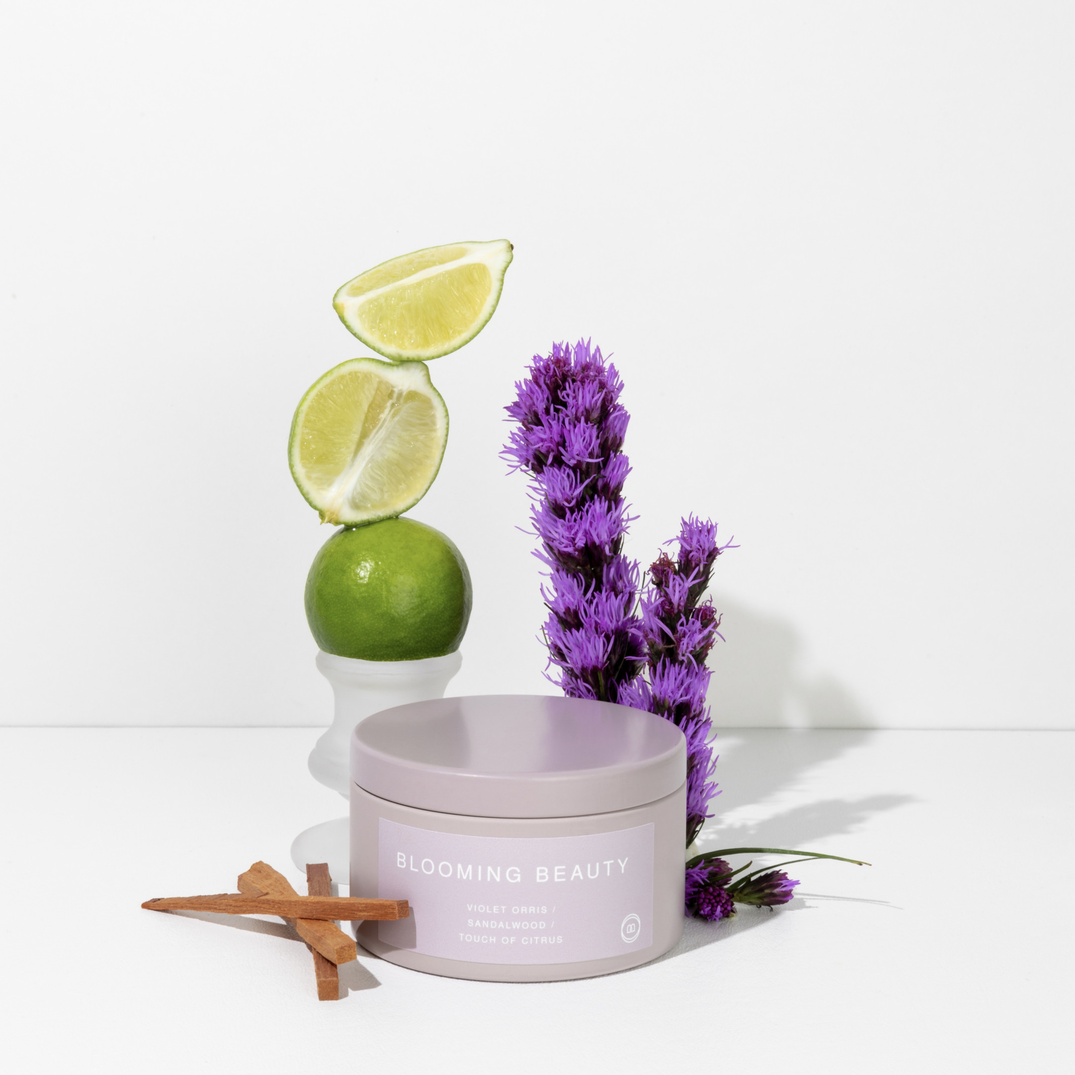 Blooming Beauty Tin Blank Mason Candle Bar