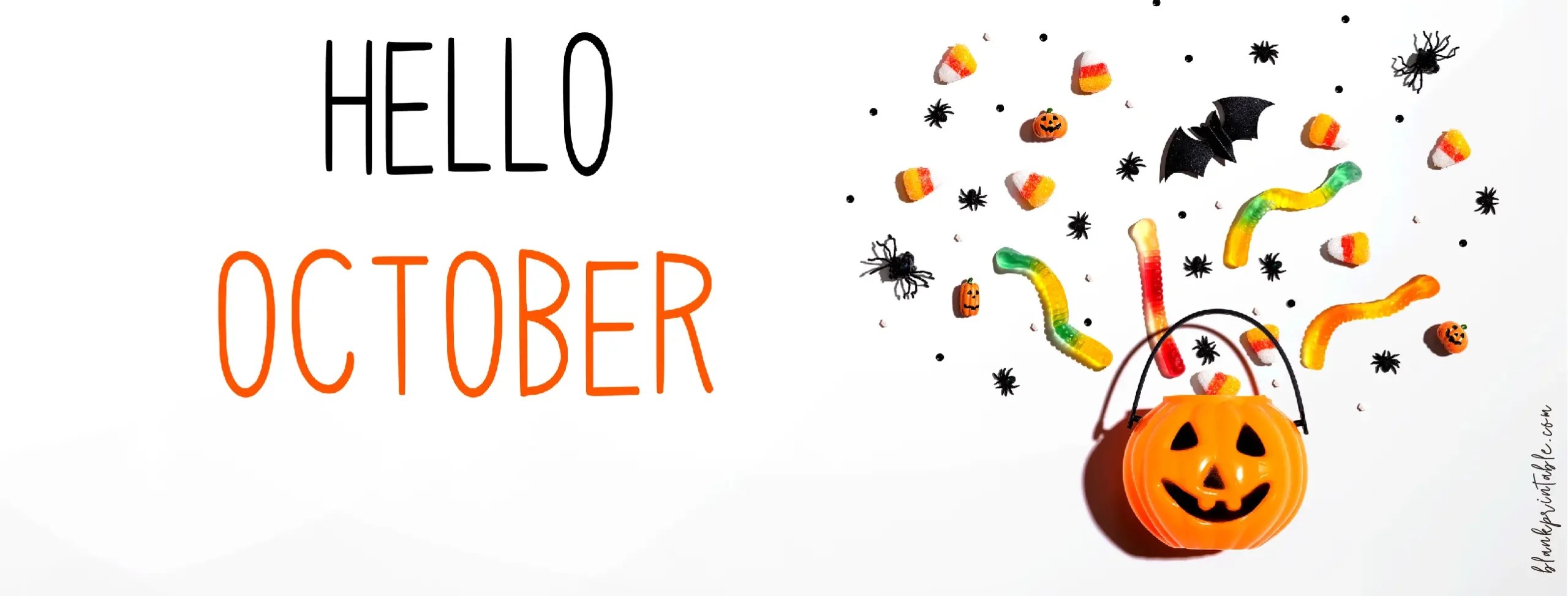 Hello October Images for Facebook, Instagram Post, Cover Photo