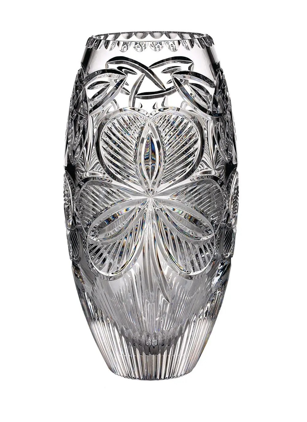 Waterford Crystal Irish Shamrock Vase Blarney