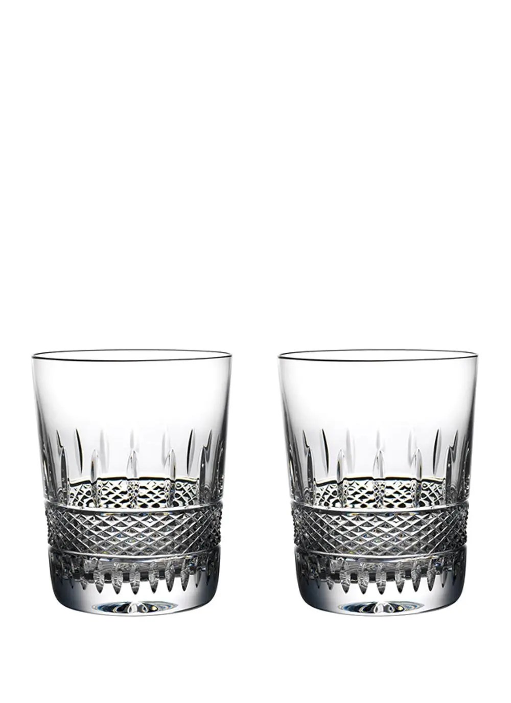 Waterford Crystal Irish Lace Whiskey Glass Set of 2 Blarney