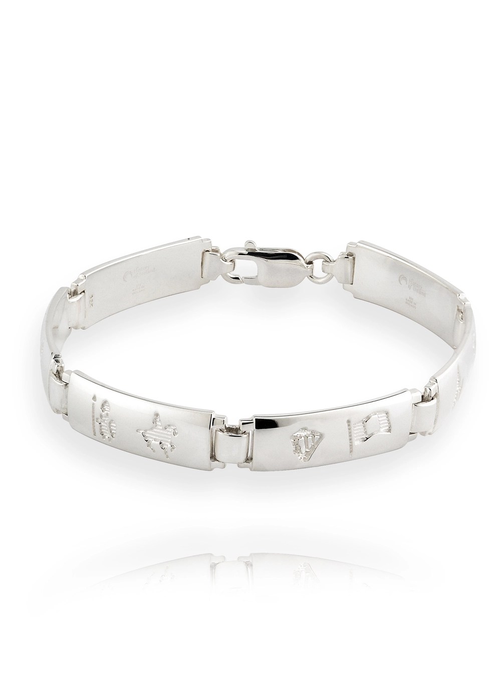 Sterling Silver History Of Ireland Bracelet Blarney