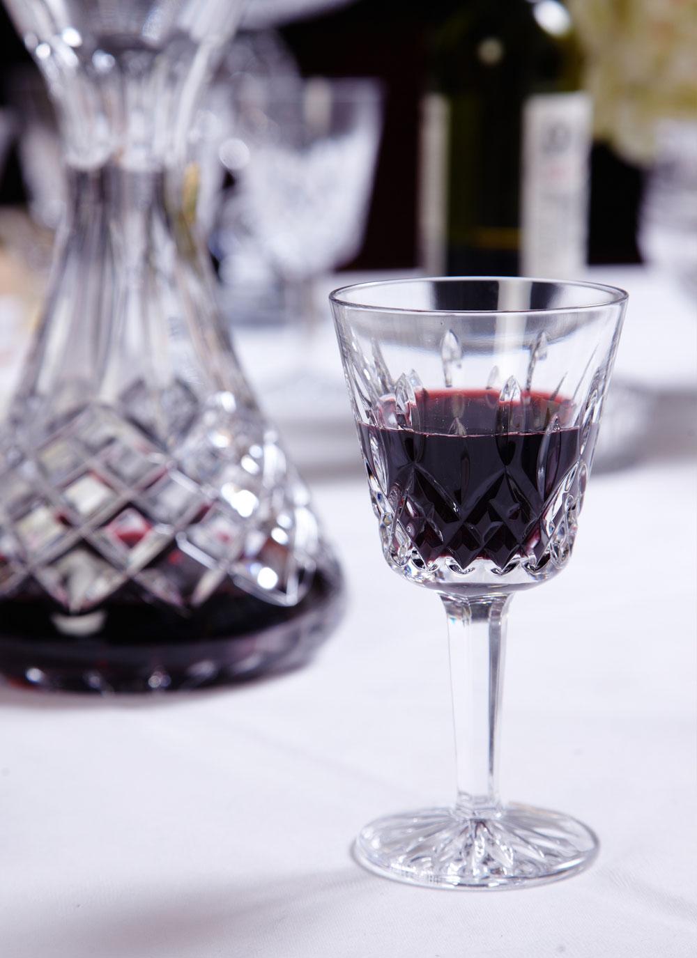 Waterford Crystal Lismore Claret Wine Glass Blarney Woollen Mills