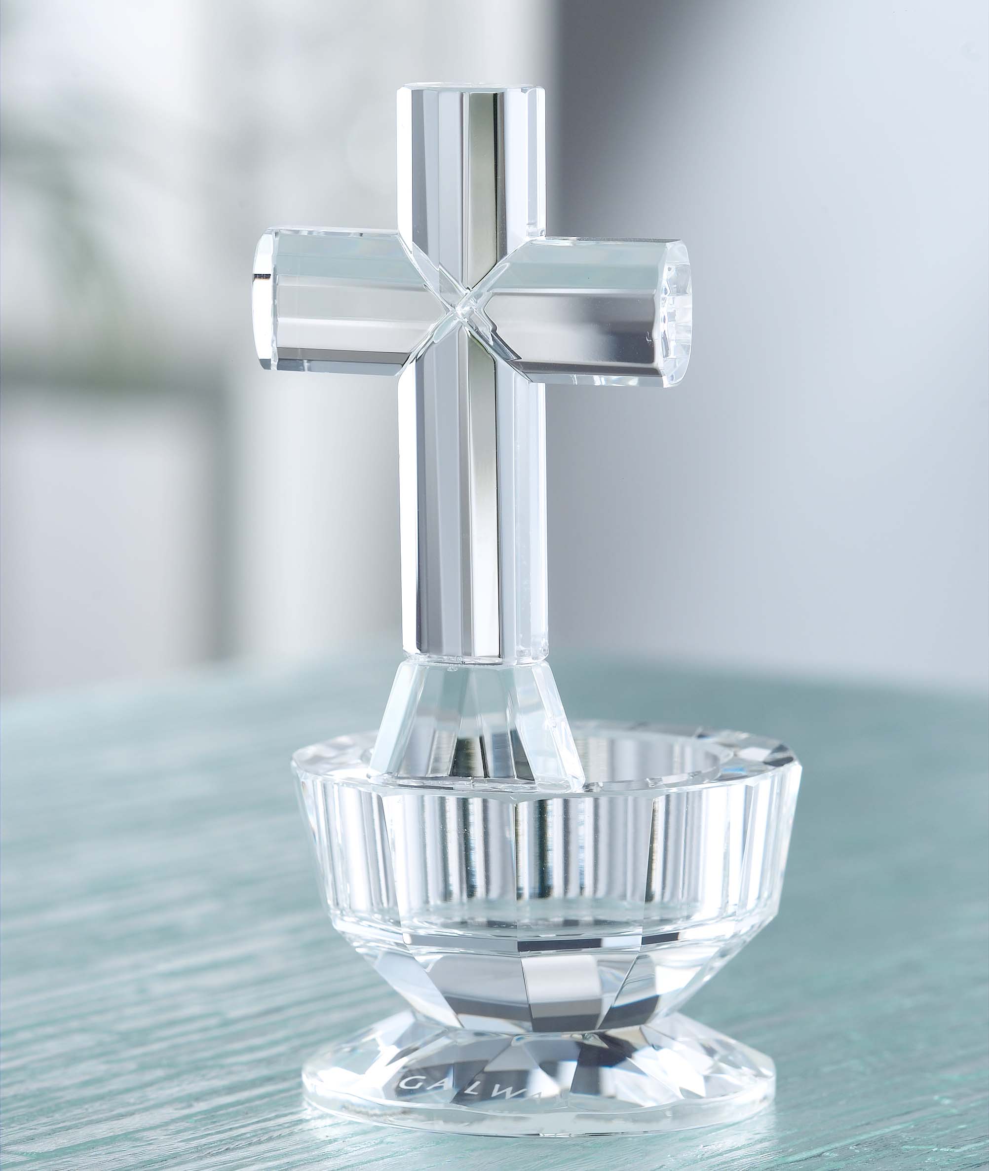 Galway Crystal Cross Votive Blarney