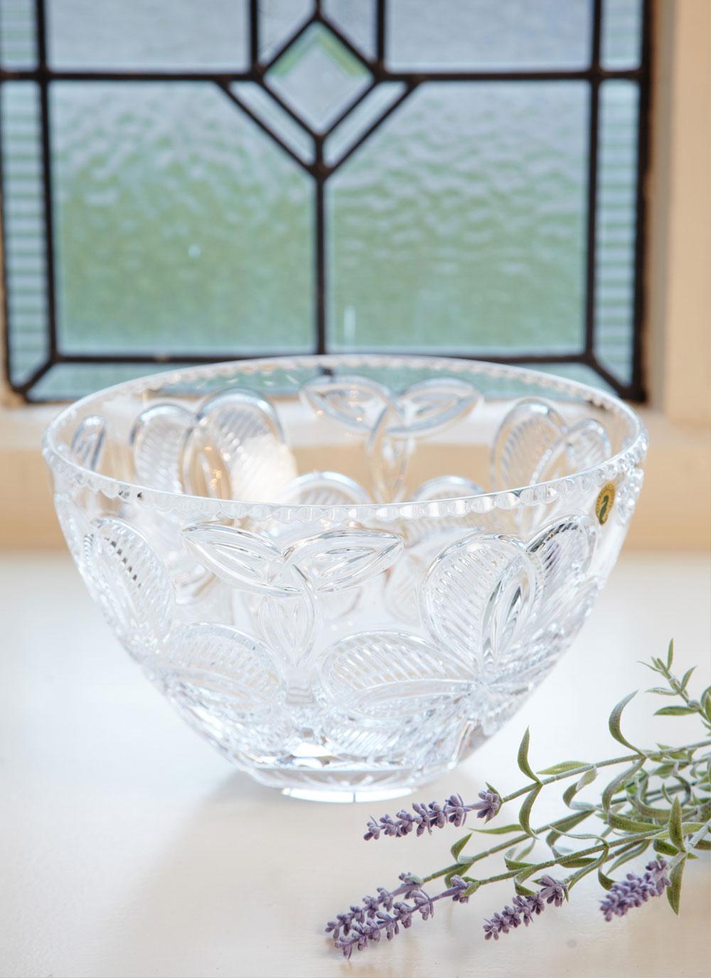 Waterford Crystal Irish Shamrock Bowl Blarney
