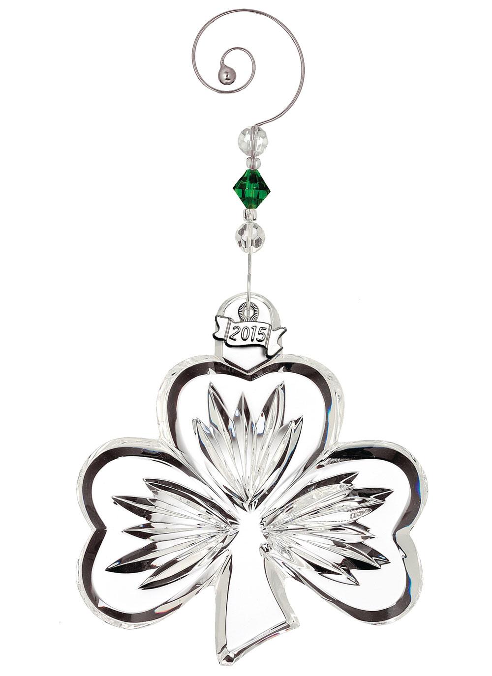 Waterford Crystal Shamrock Ornament Blarney