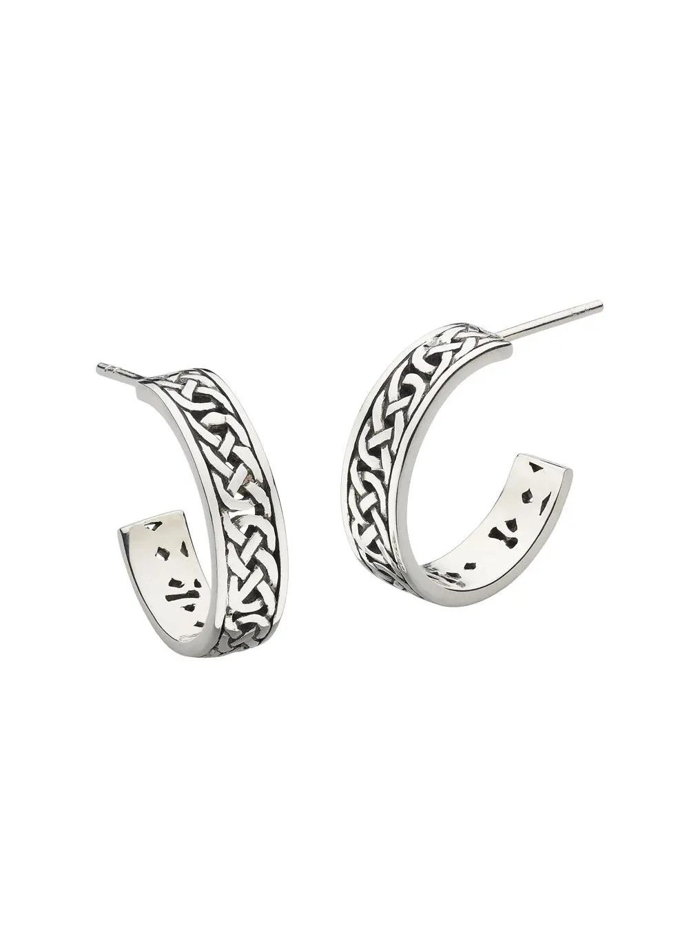 Celtic Knotwork Hoop Earrings Blarney