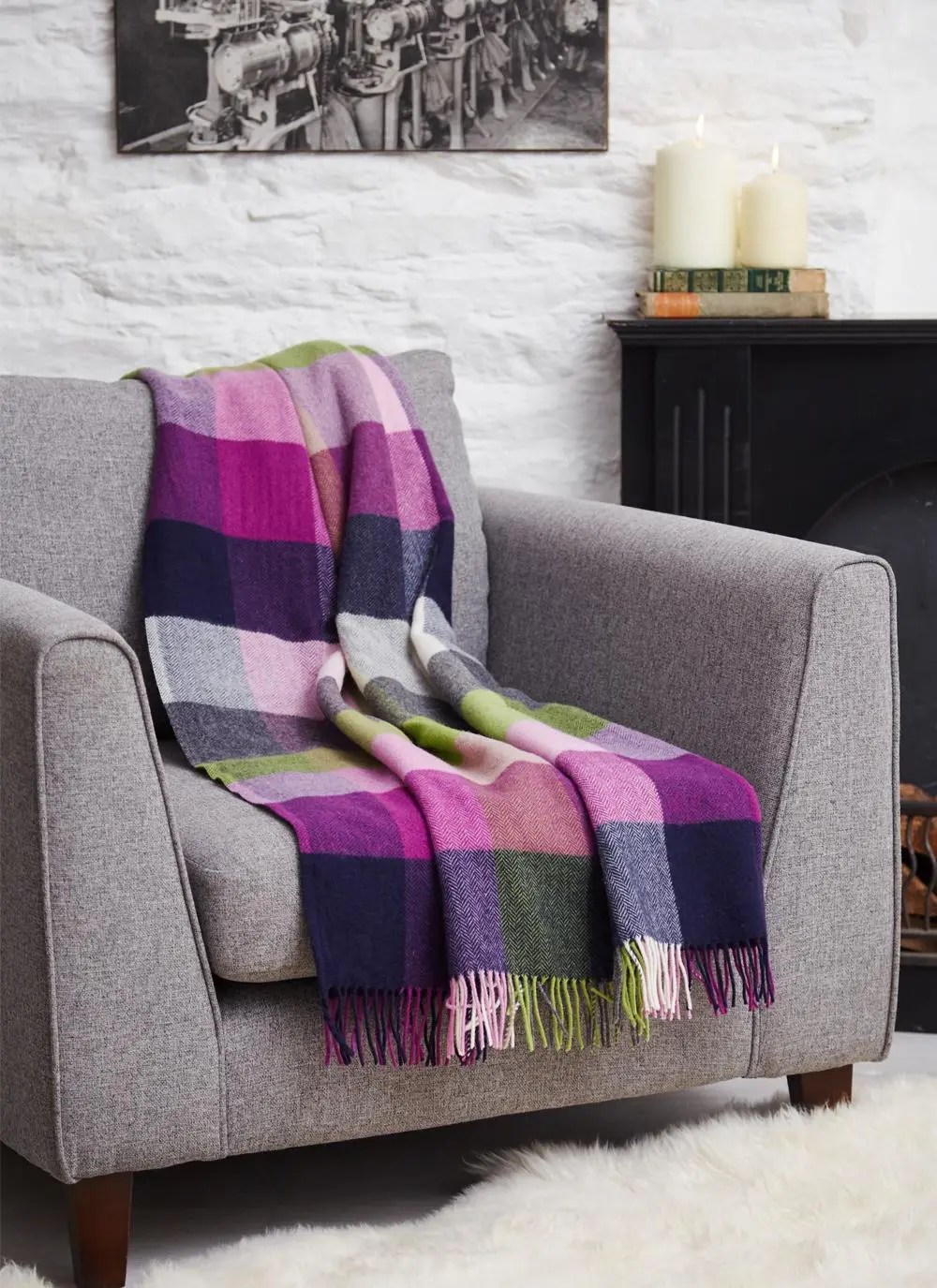 Pioneer Lambswool Throw Blarney