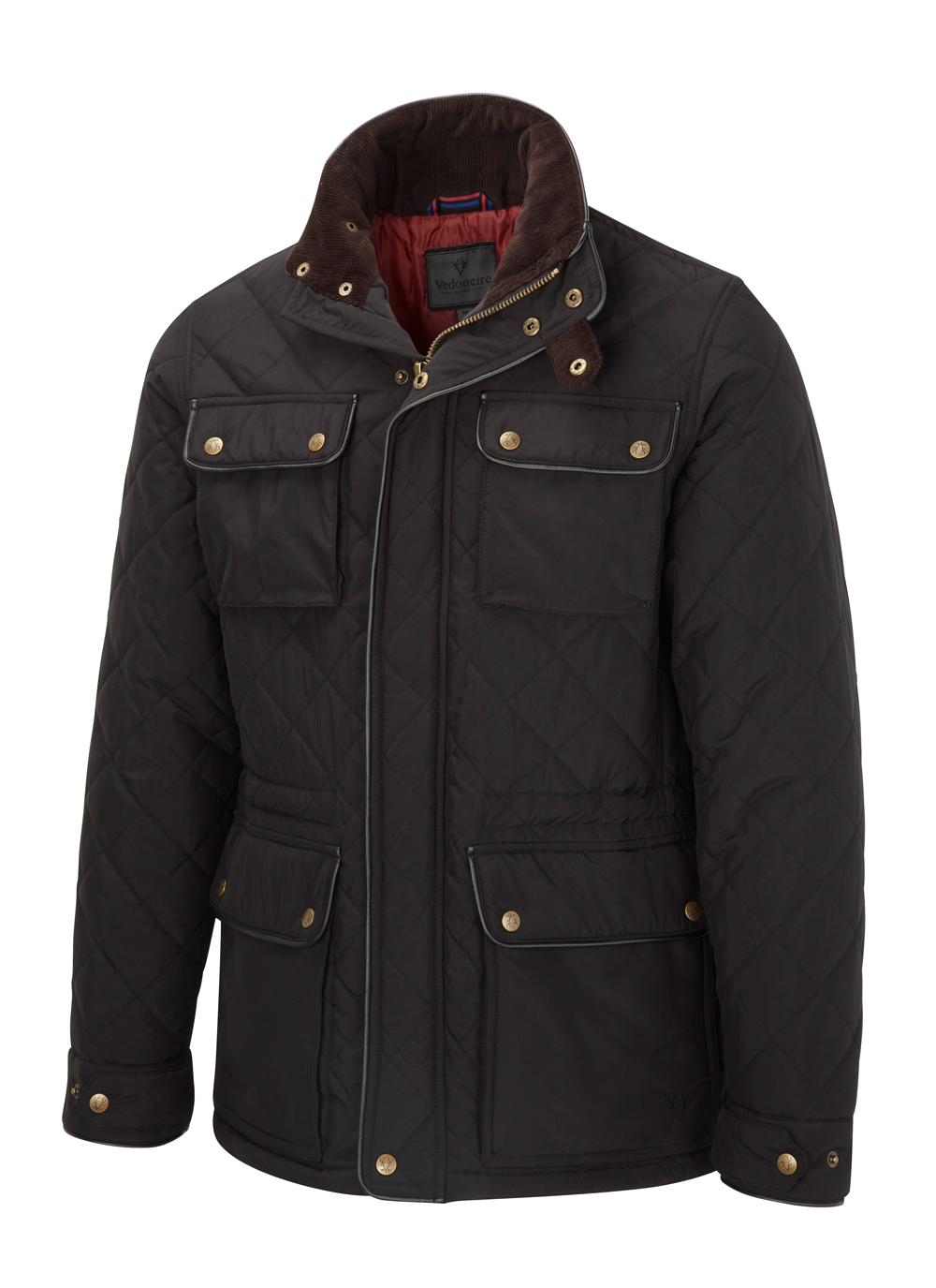 Quilted Jacket with Leather Trim Blarney