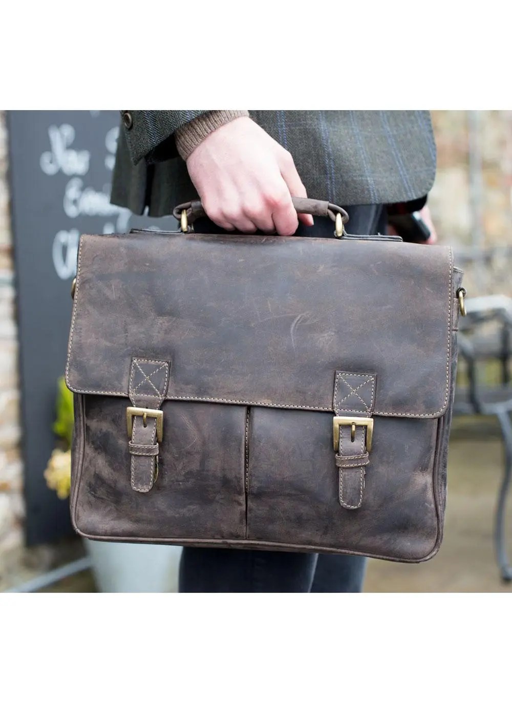 Men's Leather Satchel Blarney