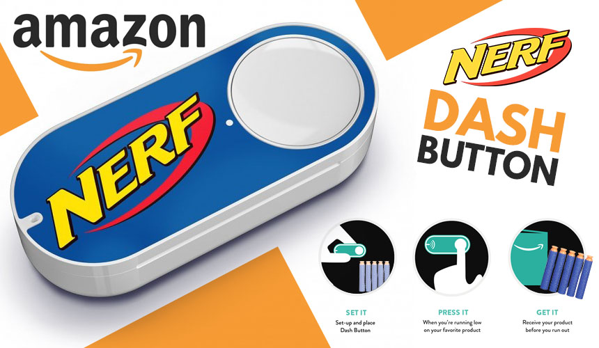 Review Amazon Dash Button for Nerf Blaster Hub