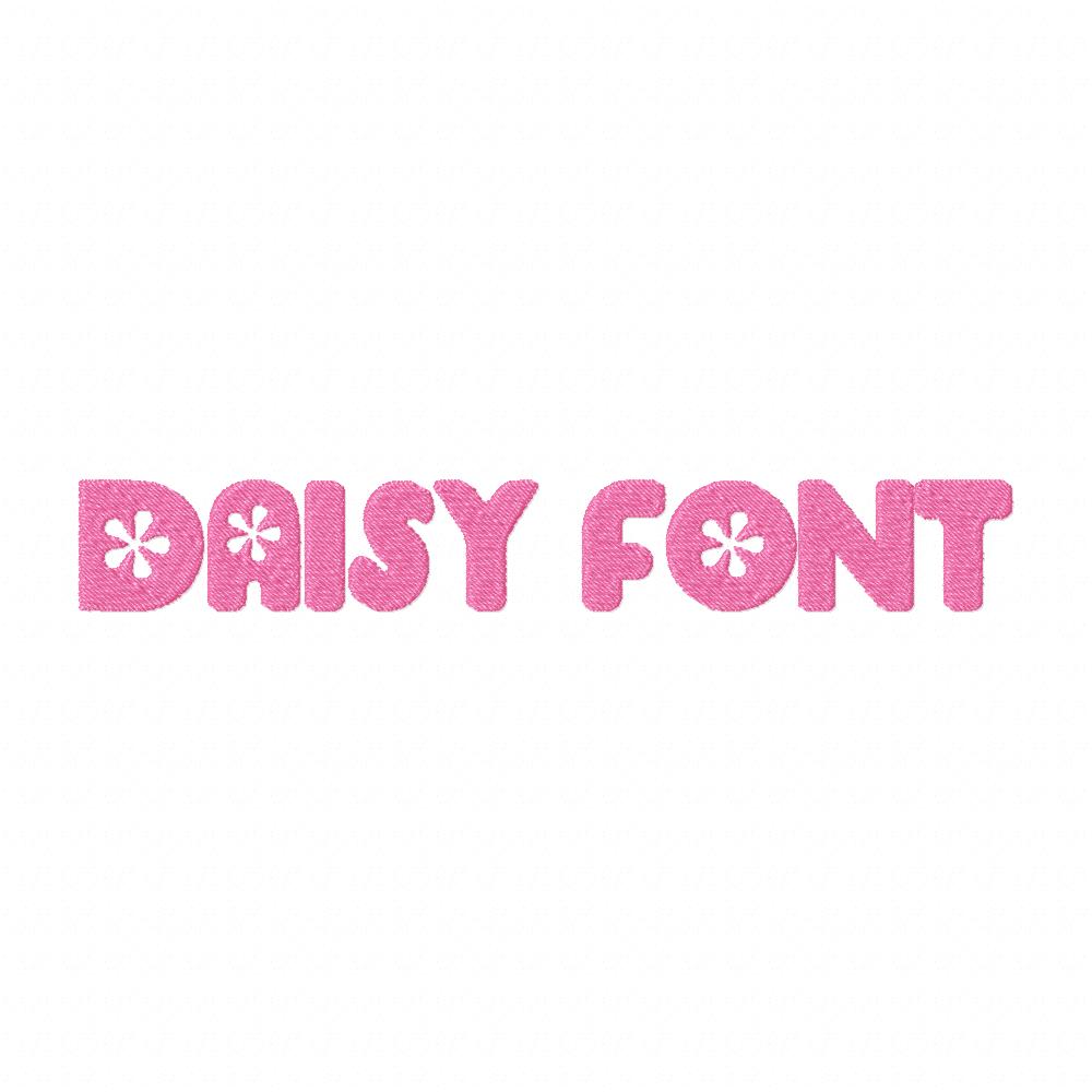 Daisy Font Embroidery Font Set