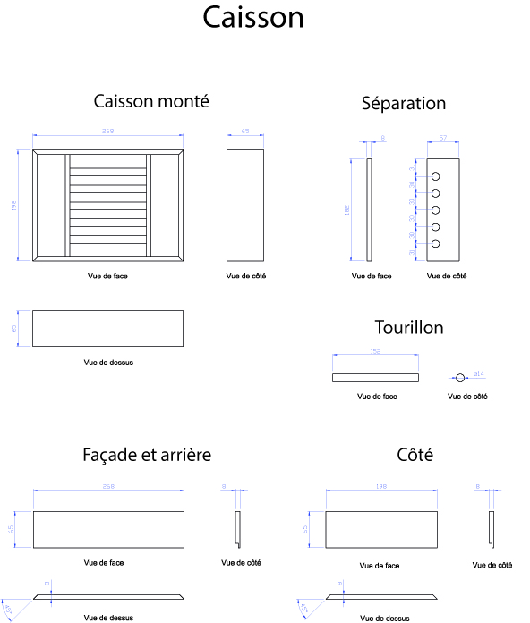 Une boîte à bijoux fiche de débit et complément de plan Une boîte à bijoux fiche de débit et complément de plan