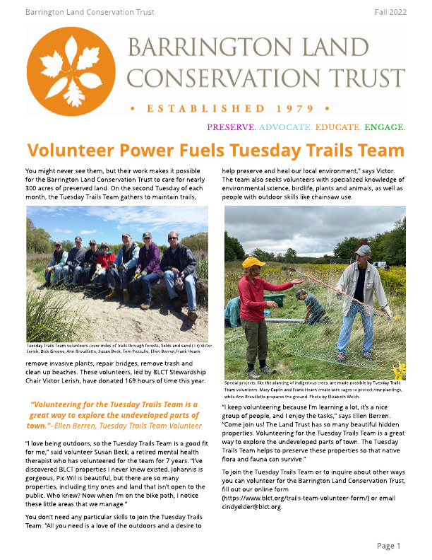 Barrington Land Trust in Barrington, RI