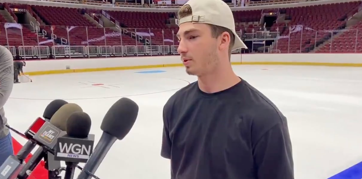 Kirby Dach Speaks Offseason Additions and Regular Season Expectations