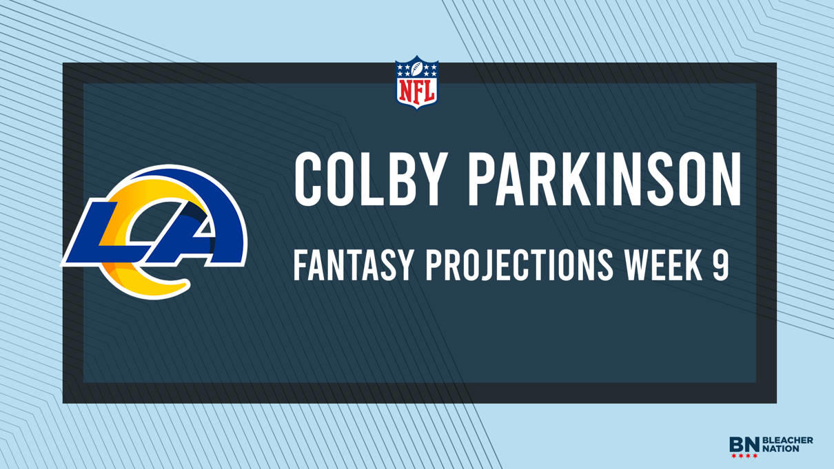 Colby Parkinson Fantasy Week 9 Projections vs. Seahawks, Points and