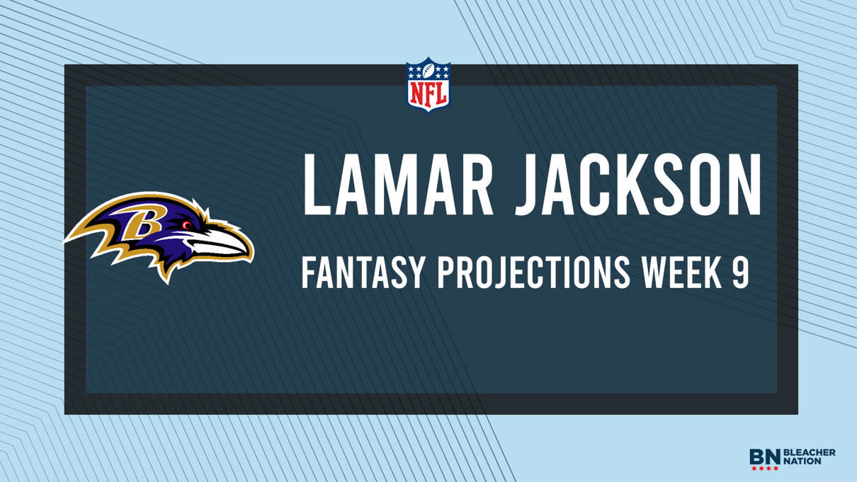 Lamar Jackson Fantasy Week 9 Projections vs. Broncos, Points and Stats