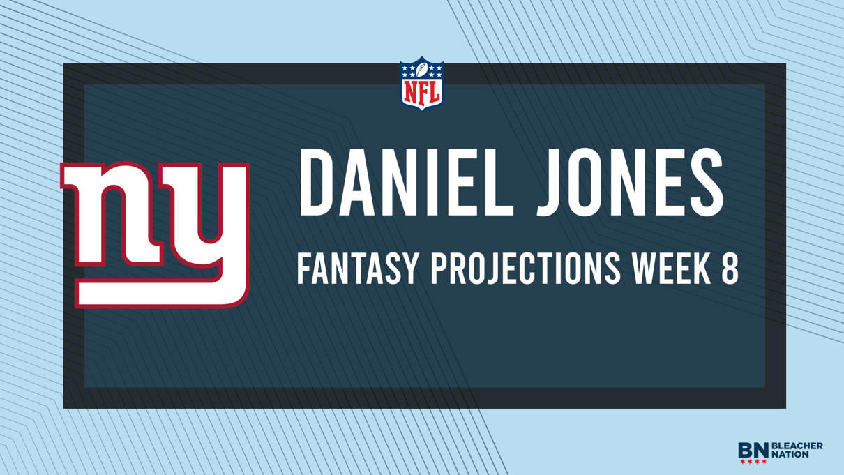 Daniel Jones Fantasy Week 8 Projections vs. Steelers, Points and Stats