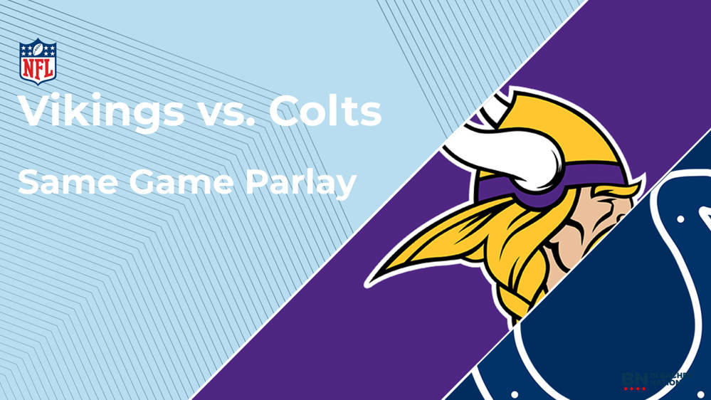 Vikings vs. Colts Same Game Parlay Picks NFL Week 9 Bleacher Nation