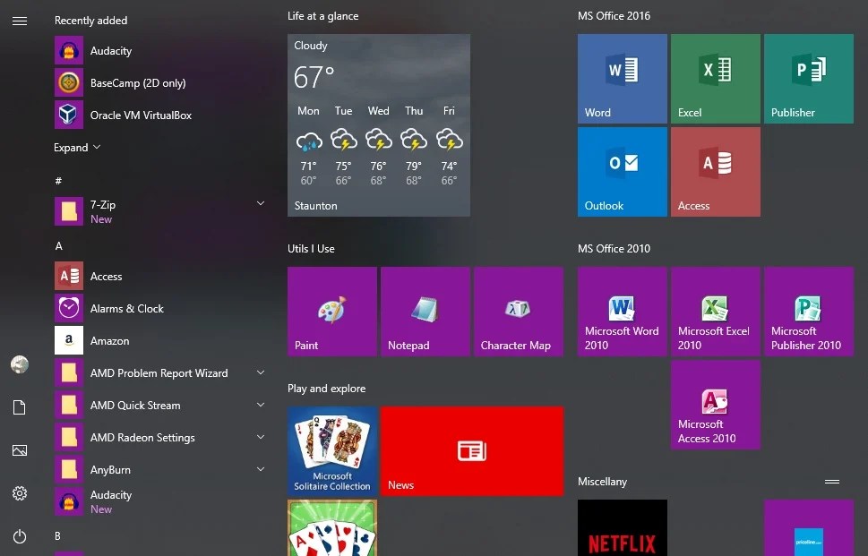 How to bring back start menu classics to Windows 10