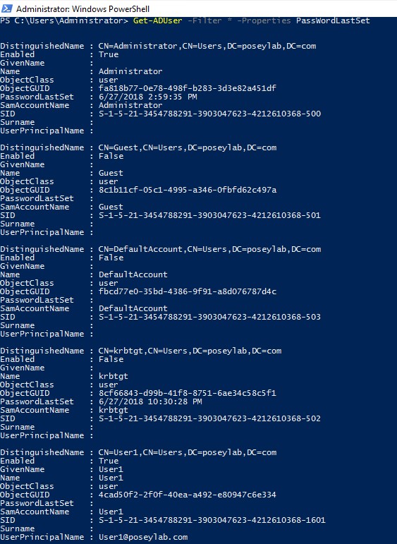 Using PowerShell to manage password resets in Windows domains