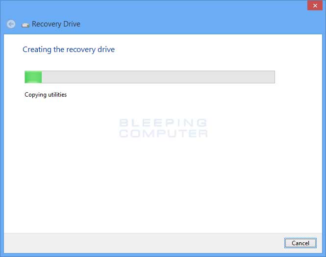 How to create a bootable USB Flash Recovery Drive in Windows 8