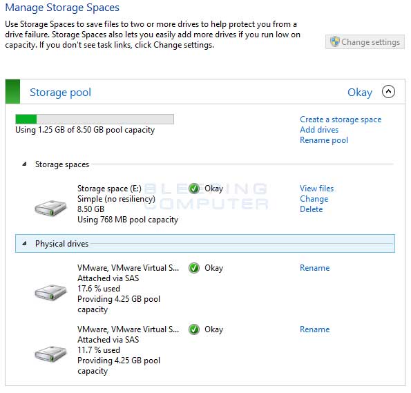 How to configure Storage Spaces in Windows 8