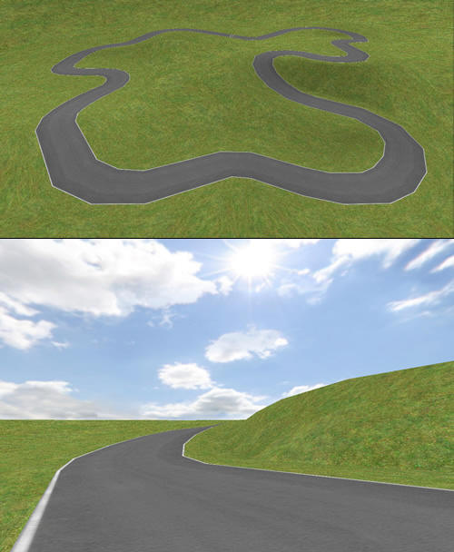 Create your own racetrack Blender 3D Models