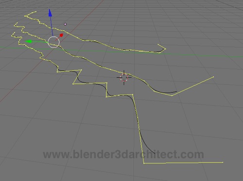 Modeling a terrain with level curves for Architectural