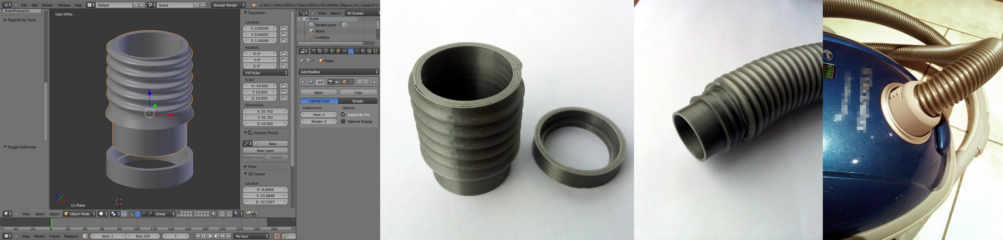 How I Repaired My Vacuum Cleaner with Blender (and a 3D printer