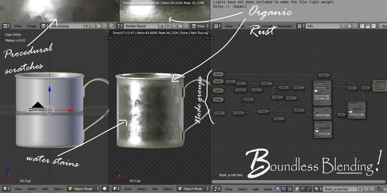 Download Old Steel Material (Procedural) BlenderNation
