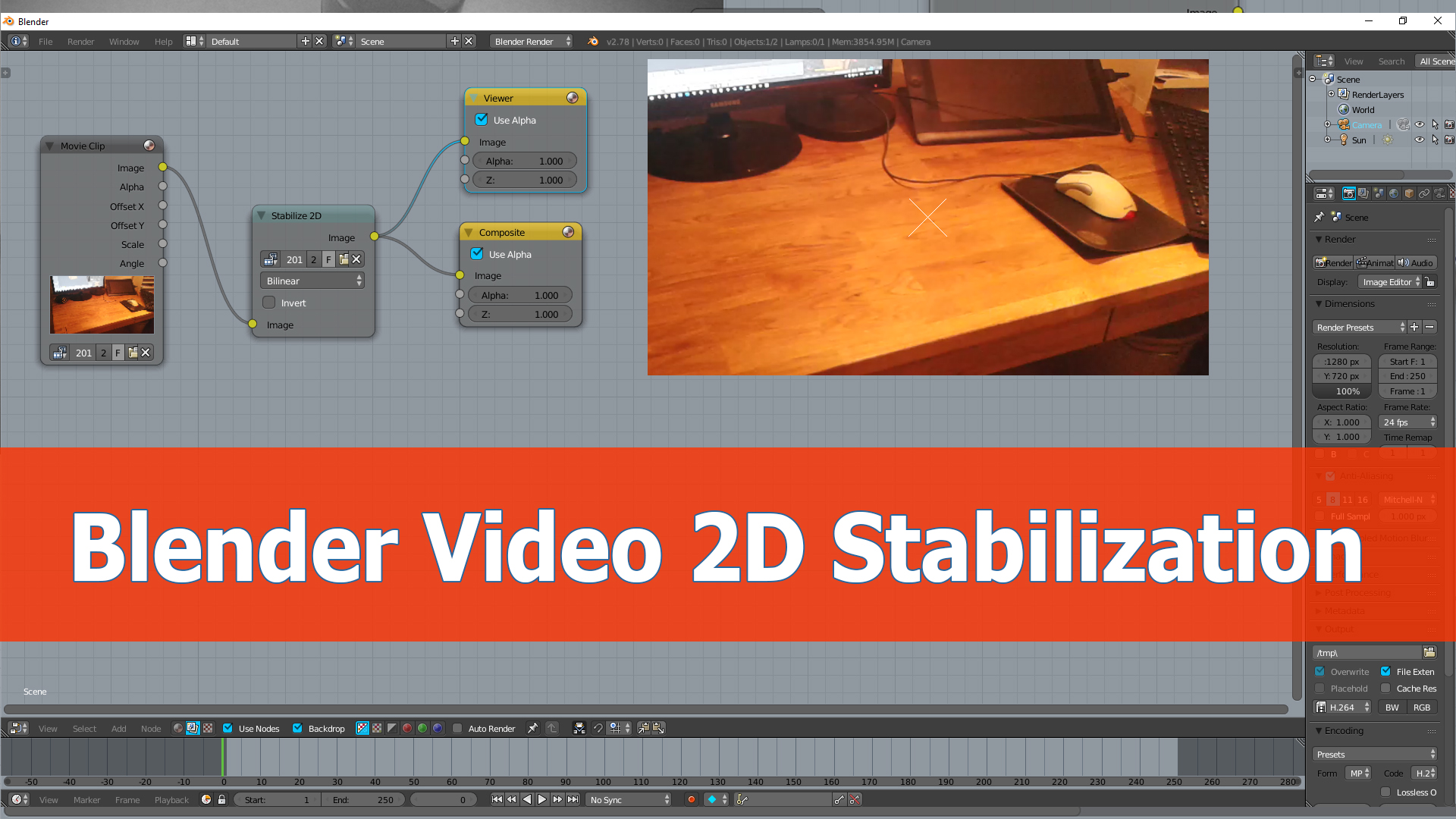 How to stabilize a video with Blender BlenderNation