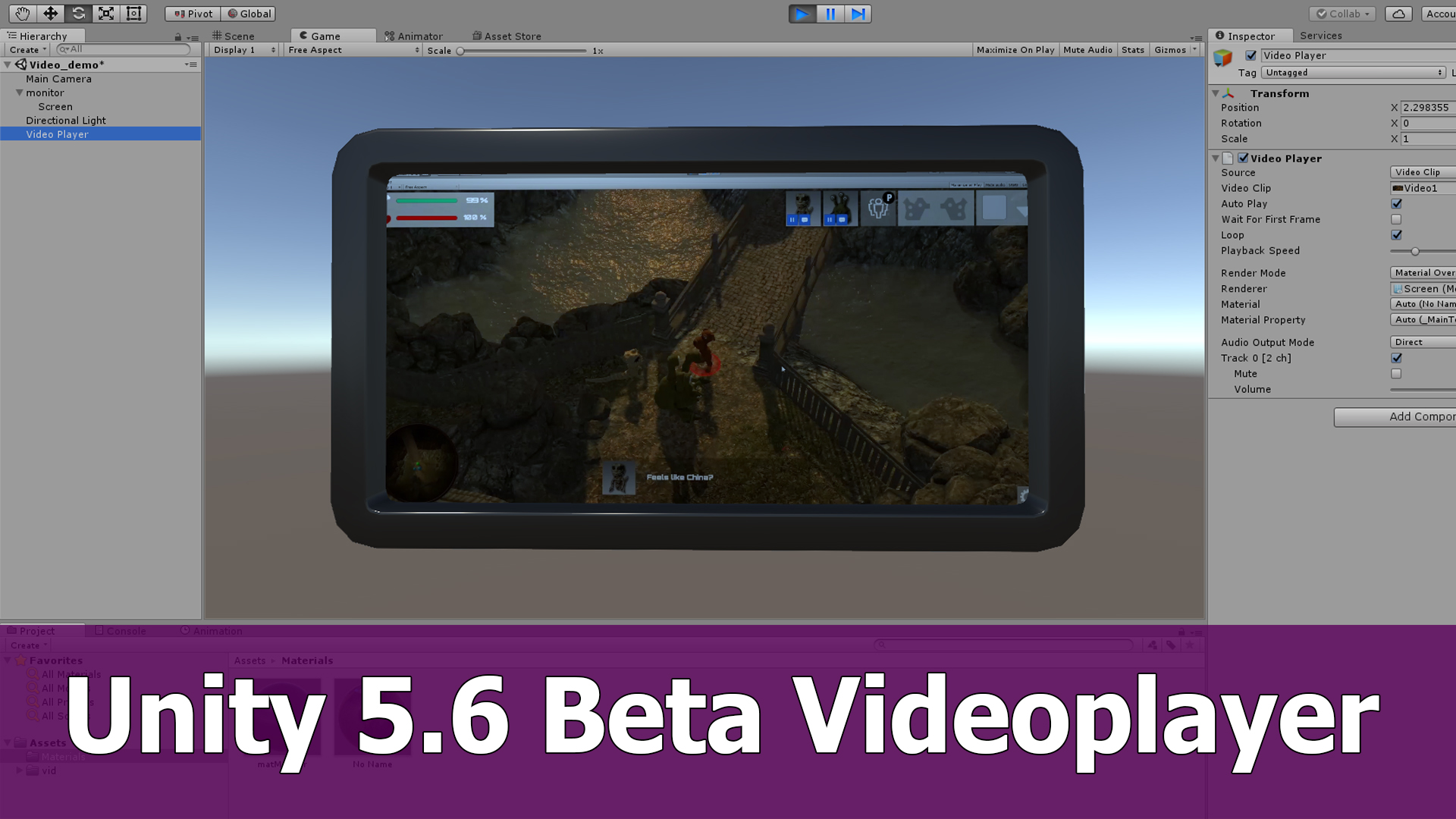 Blender model for Unity 5.6 Beta Videoplay BlenderNation