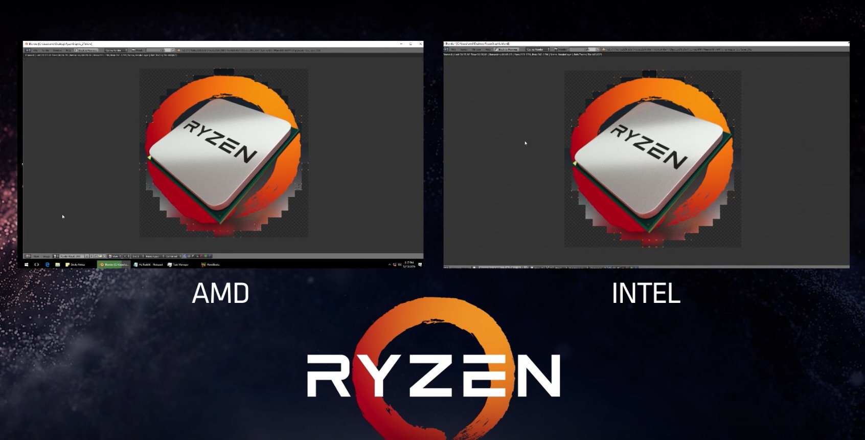 AMD Demonstrates their new Ryzen CPU with Blender! BlenderNation