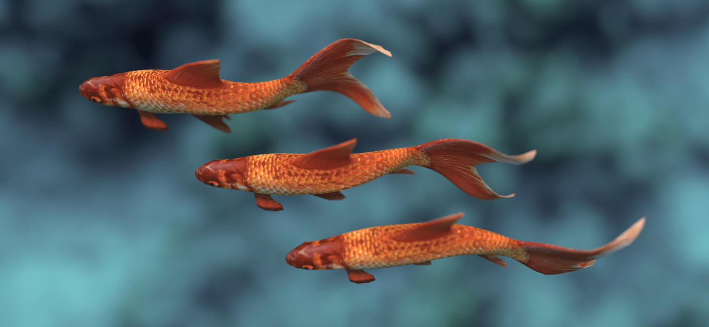 Making Fish swim with new Surface Deform Modifier BlenderNation