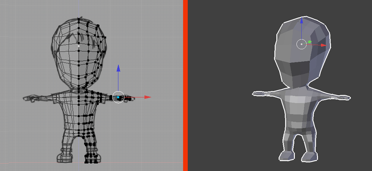 Blender low poly character creation Modeling BlenderNation