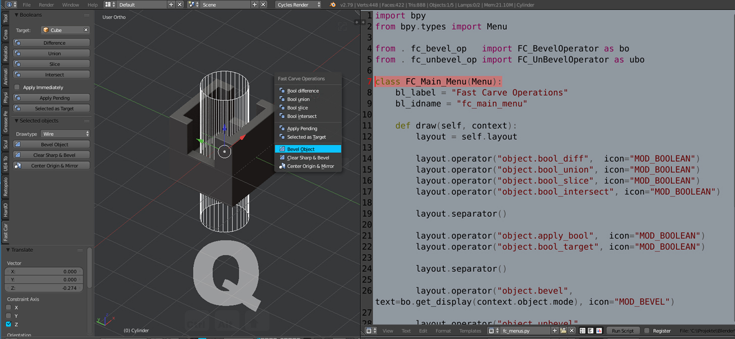 How to add a menu to your Blender Addon BlenderNation