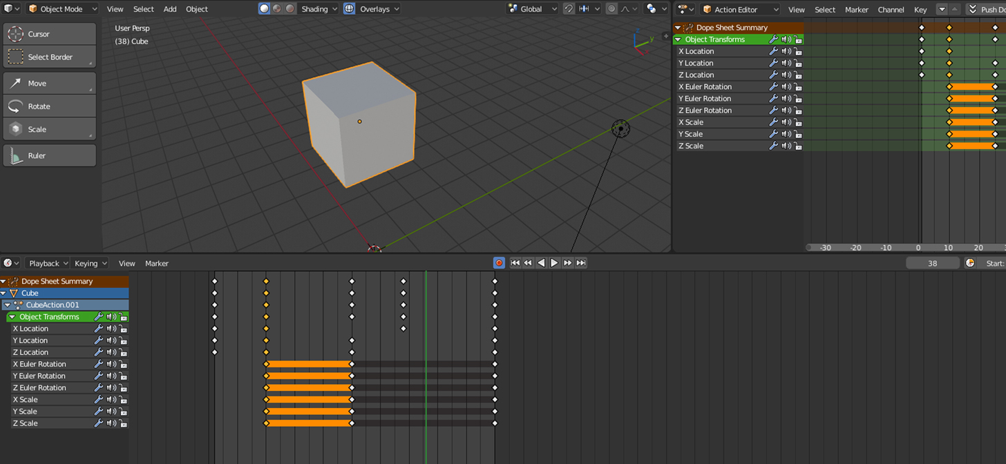 Blender 2.8 Timeline vs. Dopesheet BlenderNation
