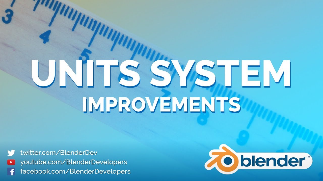 FIXED UNITS! Blender 2.8 Alpha 2 BlenderNation
