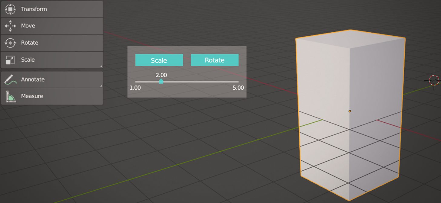 Blender 2.8 Widgets Addon Slider BlenderNation