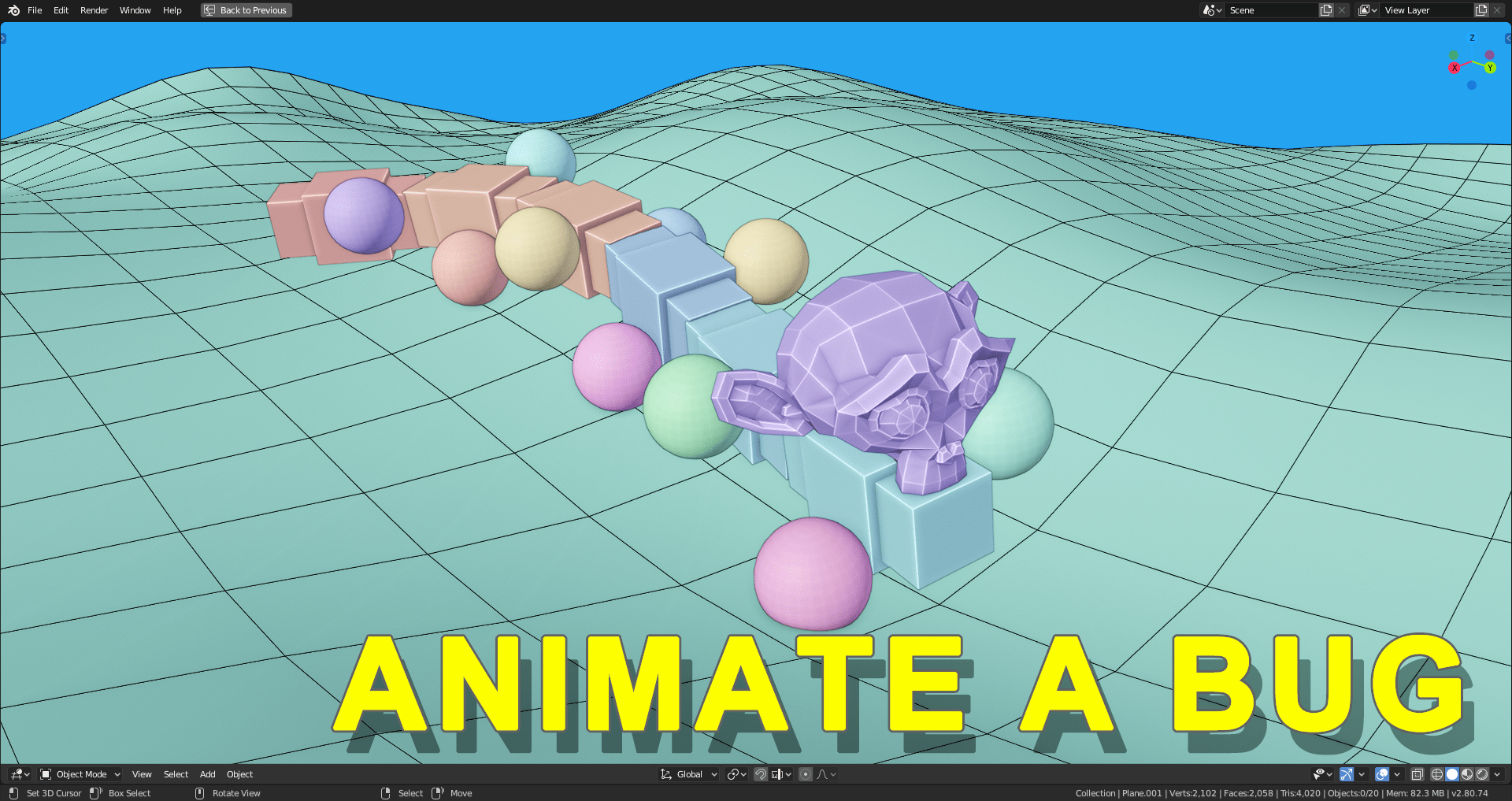 Blender Tip Animate a bug in Blender 2 8 BlenderNation