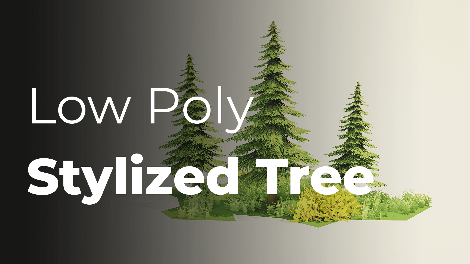 Create a stylized pine tree in Blender 2.8 BlenderNation