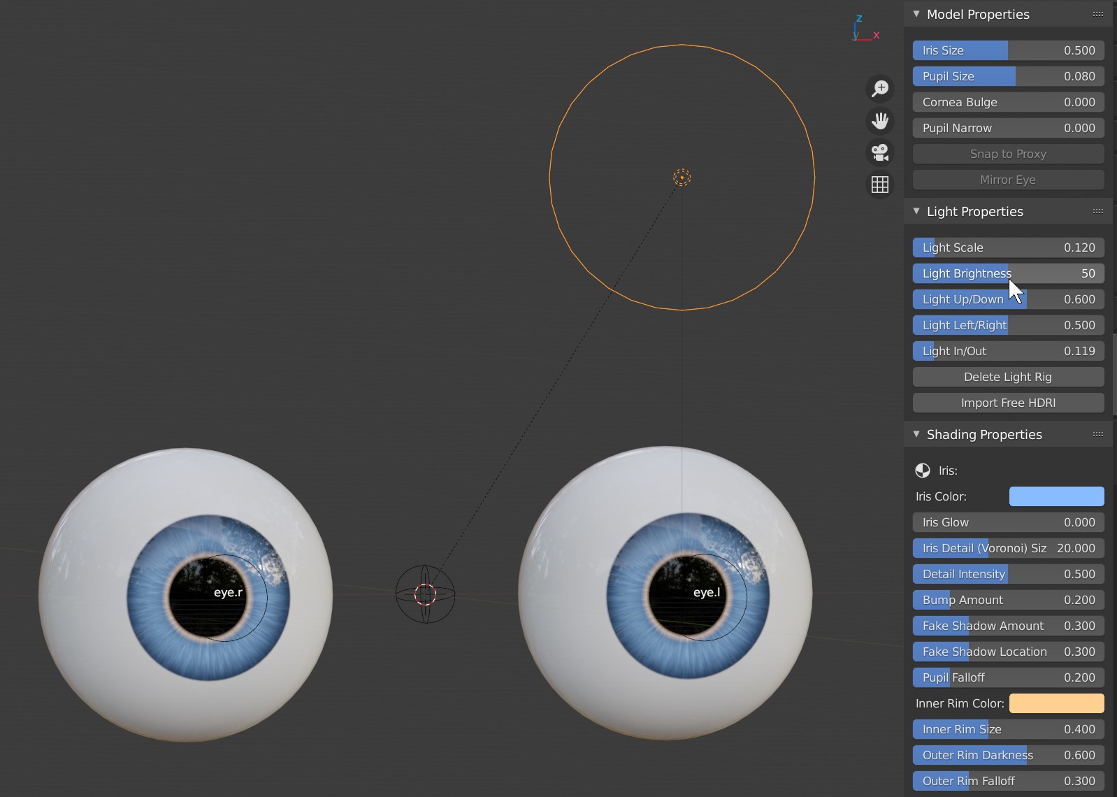 Blender addon review Danny Mac Eye Designer [] BlenderNation