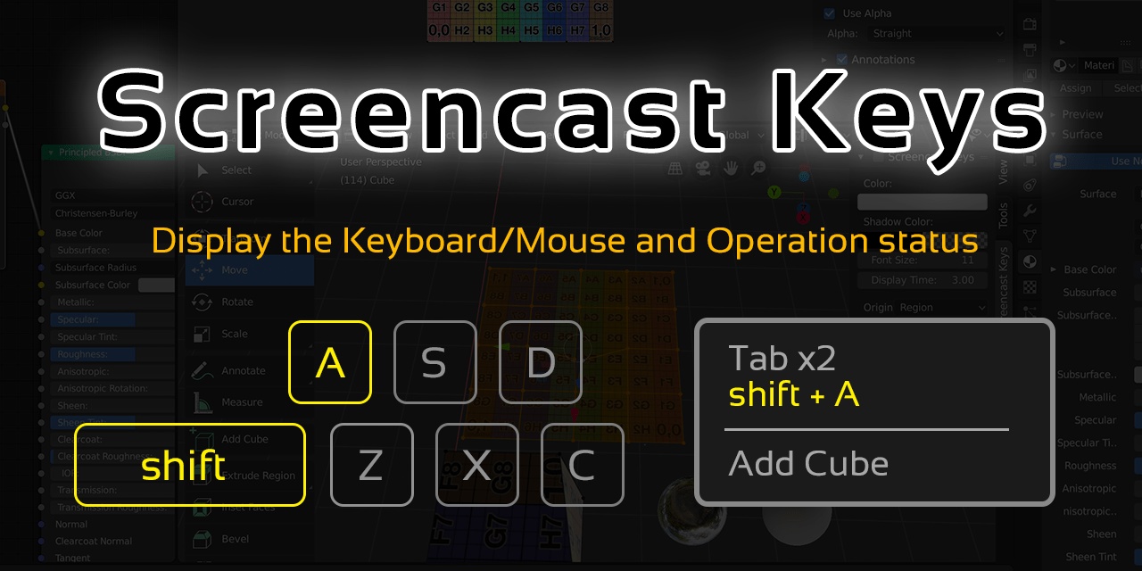 Screencast Keys v3.2 Released BlenderNation