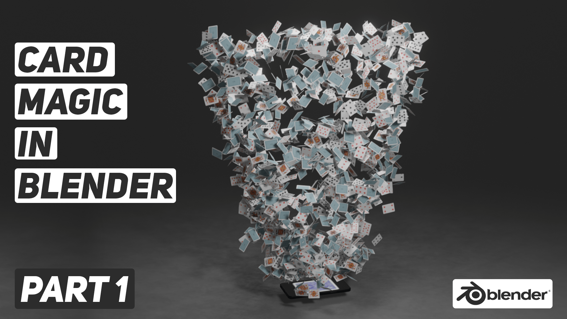 Card magic animation in blender Part 1 Modelling and Texturing
