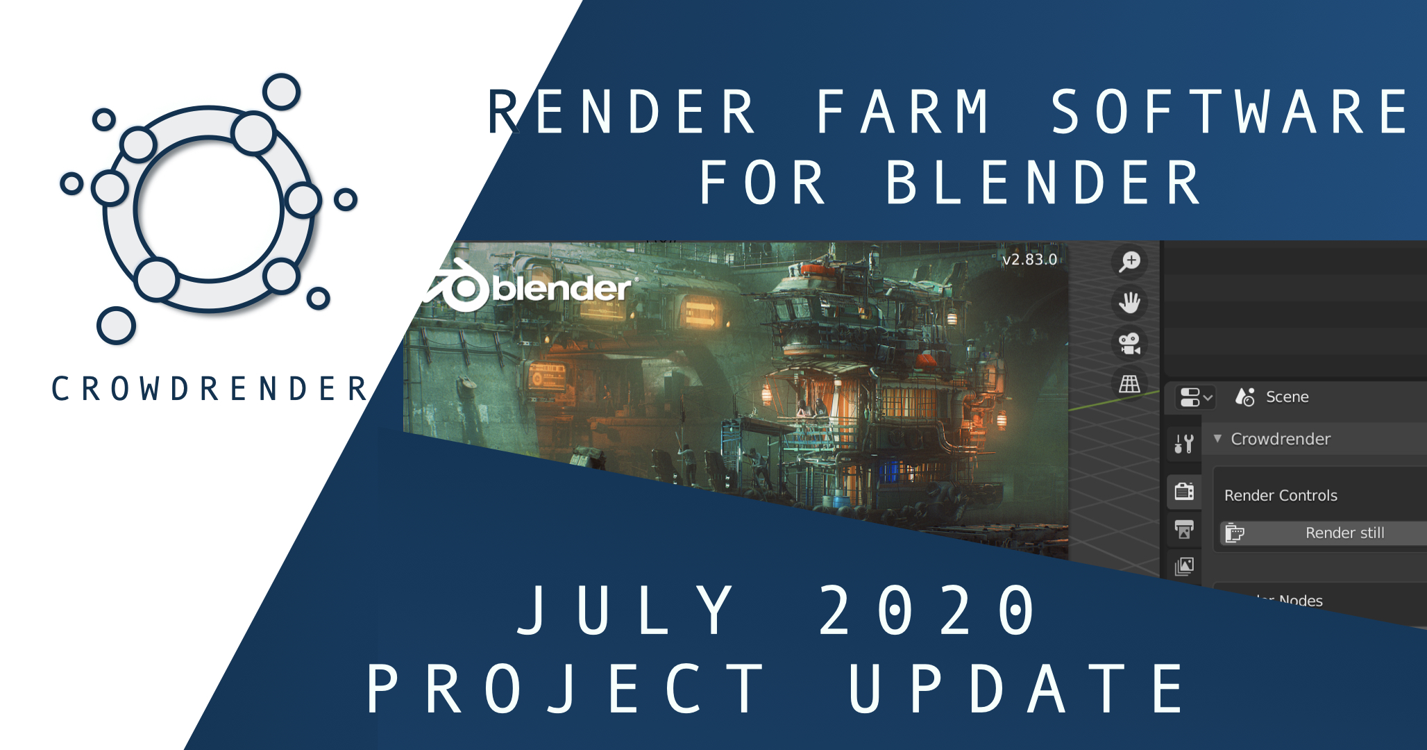 Render Farm Software for Blender Crowdrender project update