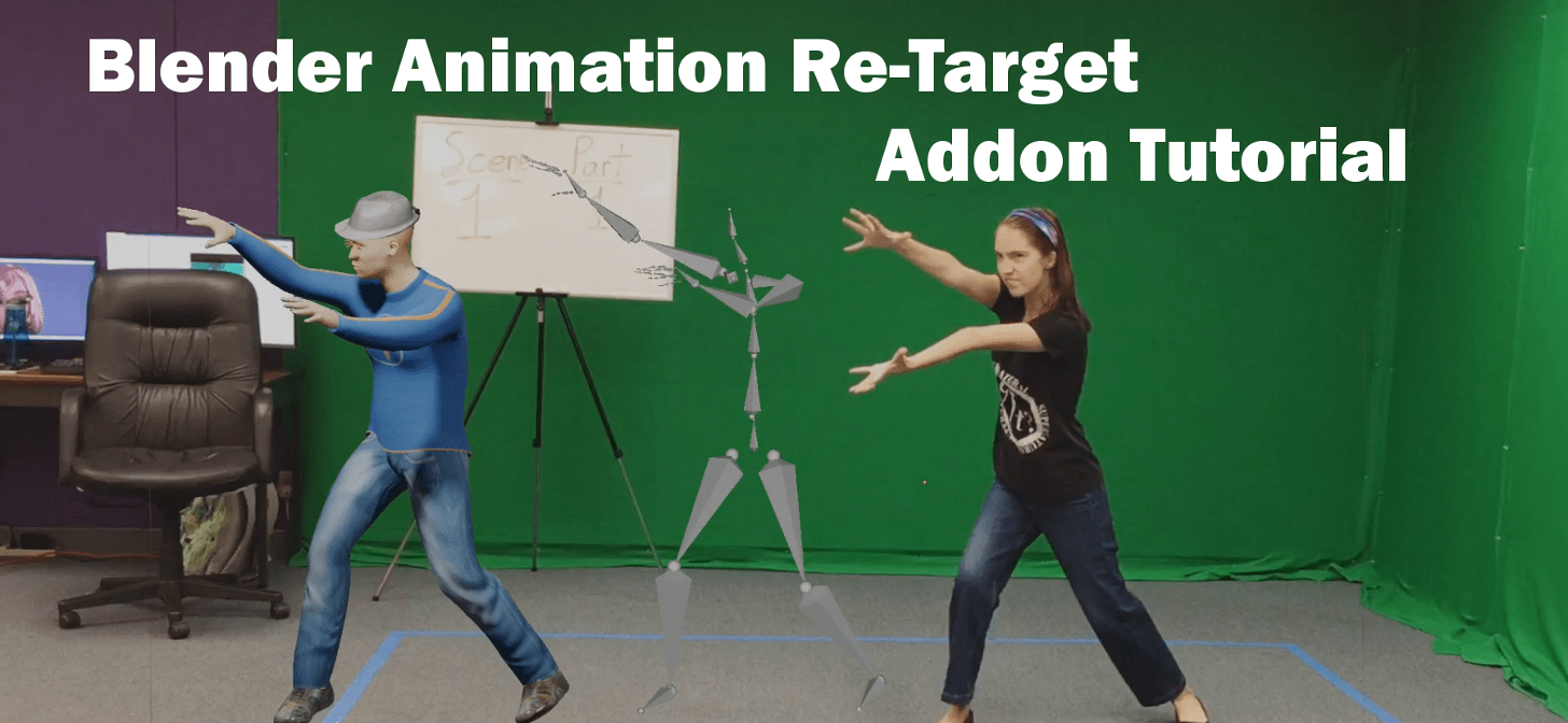 Blender Animation ReTarget Addon Tutorial BlenderNation