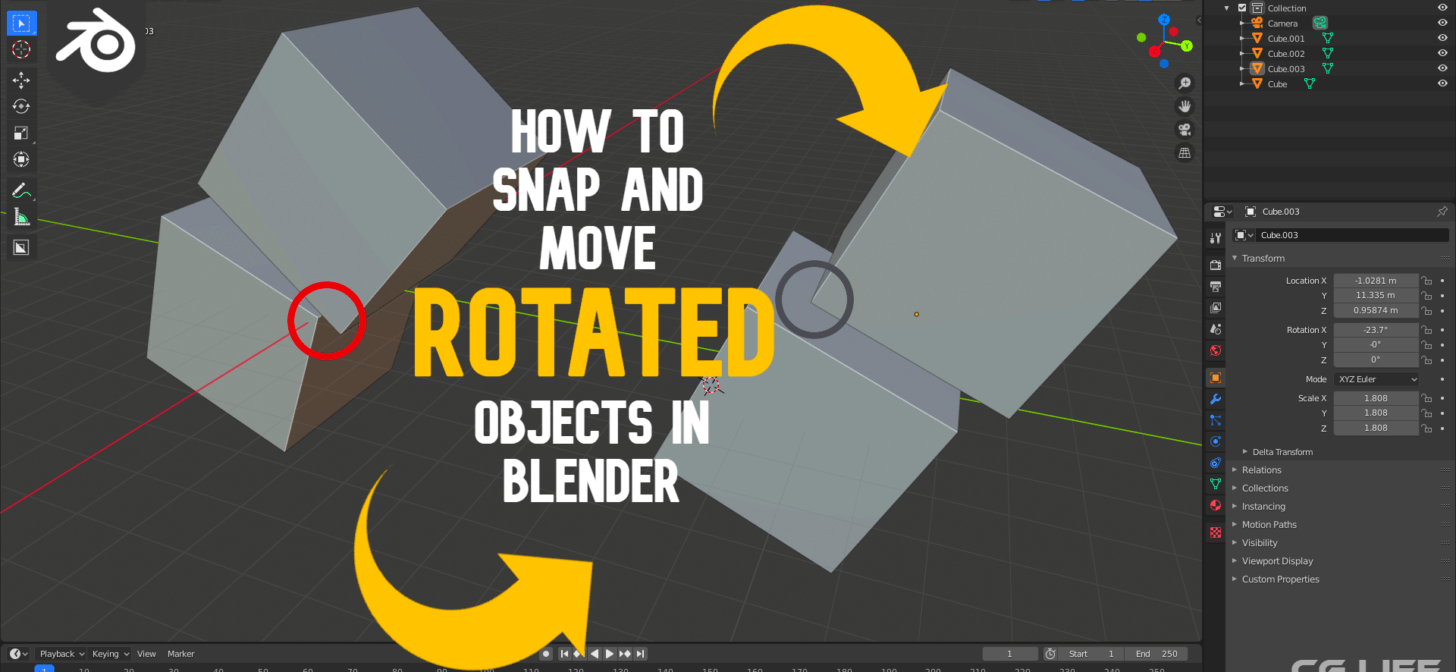 Dealing with Rotated Objects in blender Quick Tip BlenderNation